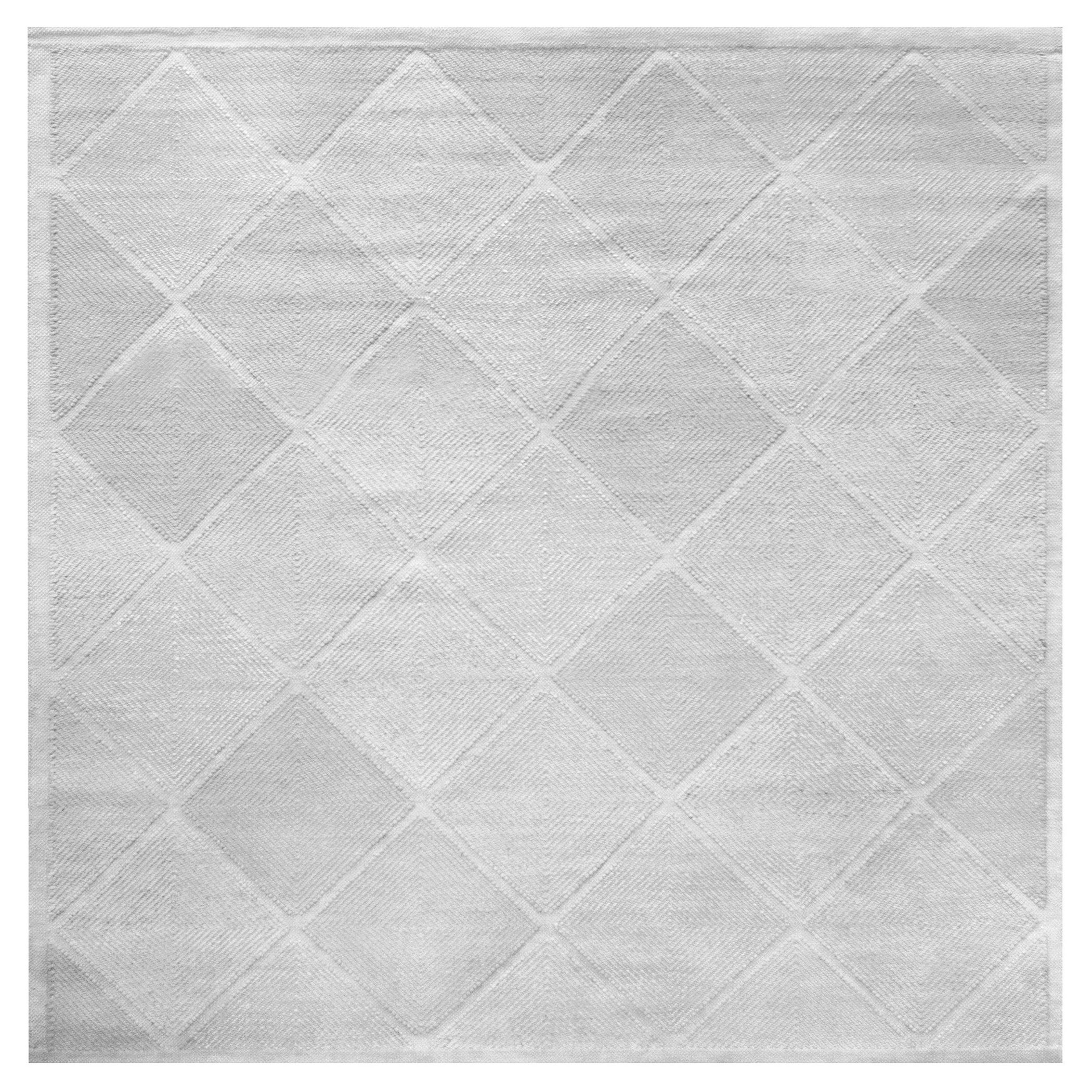 Mansour Modern Swedish Inspired Handwoven Wool Rug 8x8