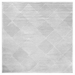 Mansour Modern Swedish Inspired Handwoven Wool Rug 8x8