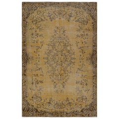 Used Zeki Müren Rug with Medallion and Floral Pattern from Rug & Kilim