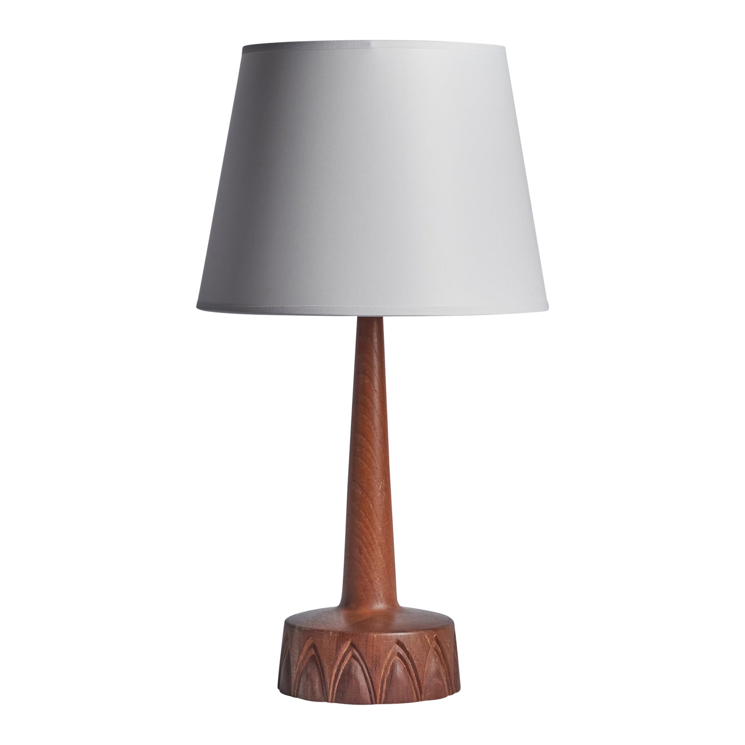 Tranås Stilarmatur, Table Lamp, Teak, Sweden, 1960s For Sale