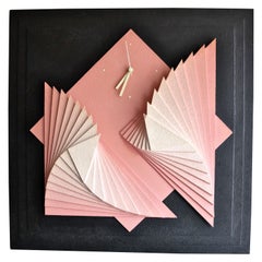 Memphis Wall Clock – Pink – Handmade – 1980s