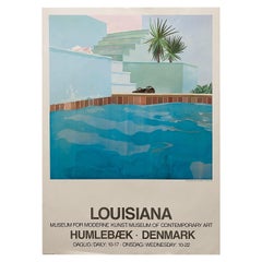 1976 David Hockney "Pool and Steps, Le Nid Du Doc" Offset Lithograph