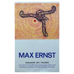 1971 Max Ernst "Orangerie Des Tuileries" Ausstellung Lithographie