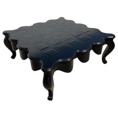 Retro 20th Century Large French Scalloped Coffee Table