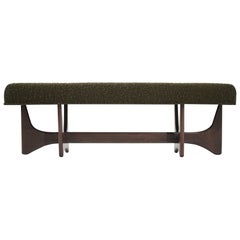 The Artisanal Bench en noyer foncé par Stamford Modern