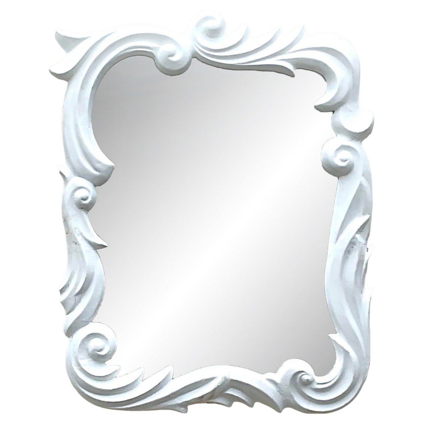 Vintage Regency Plaster Mirror After Dorothy Draper For Sale