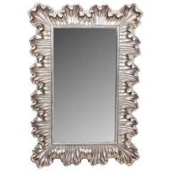 Silver Mirror with Wavy Frame