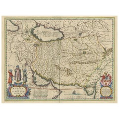 Antique Map of Persia with Dedication Cartouche