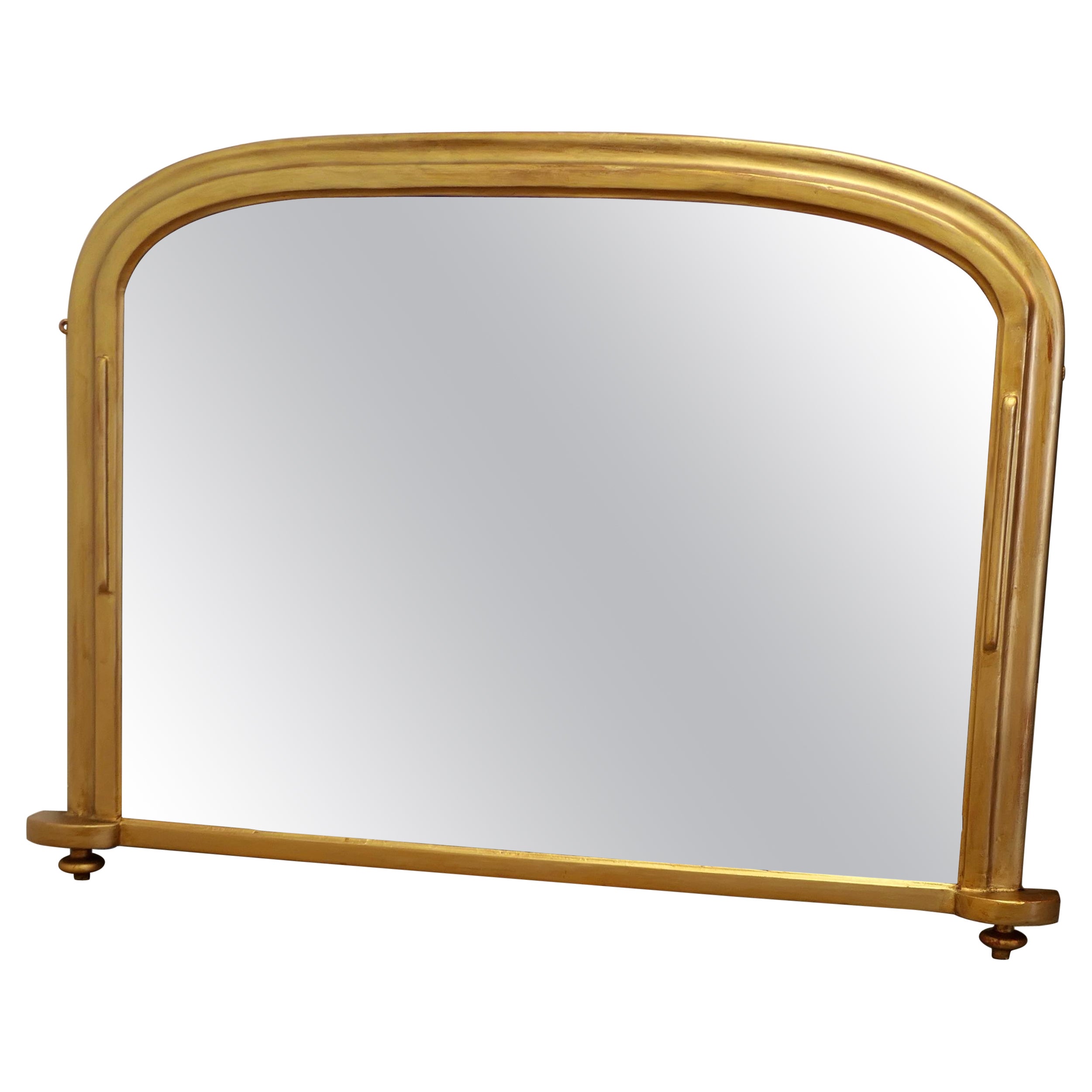 Louis Philippe Style Gold Over-Mantle Mirror    For Sale