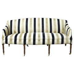 Antique Georgian country house sofa with shaped arms