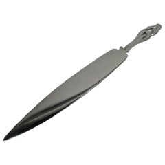 Antique American Edwardian Art Nouveau Sterling Silver Letter Opener