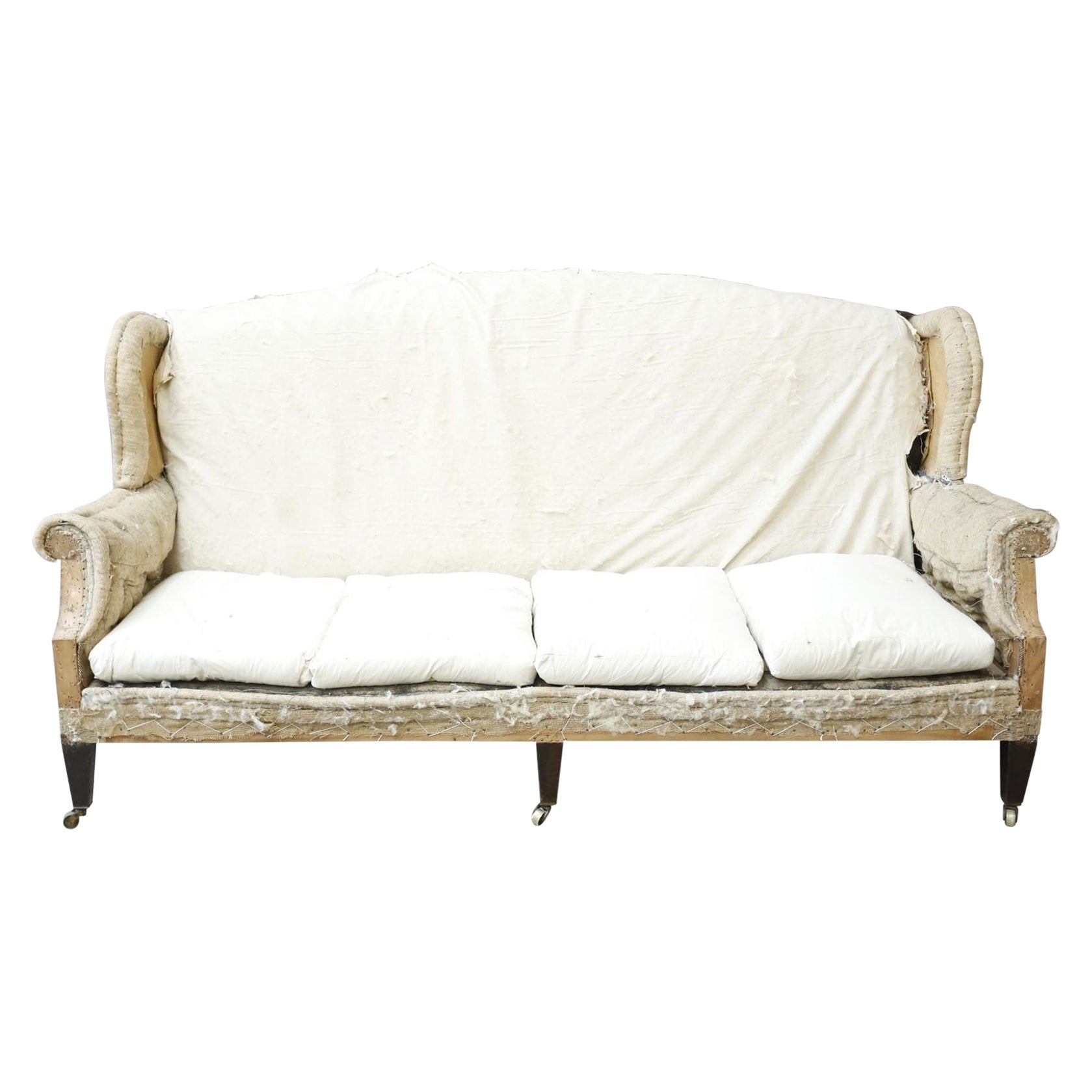 Victorian Wingback English country house sofa