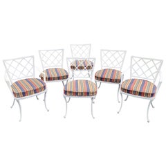 Retro Brown Jordan Coastal Set Of 6 Dinning Chairs