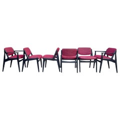 Set of Six Ella Tilt-Back Dining Chairs by Arne Vodder for Vamo Sonderborg