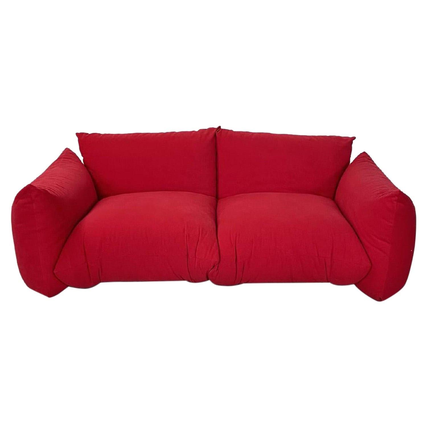 Italienisches modernes rotes Sofa Marenco von Mario Marenco für Arflex, 1970er Jahre