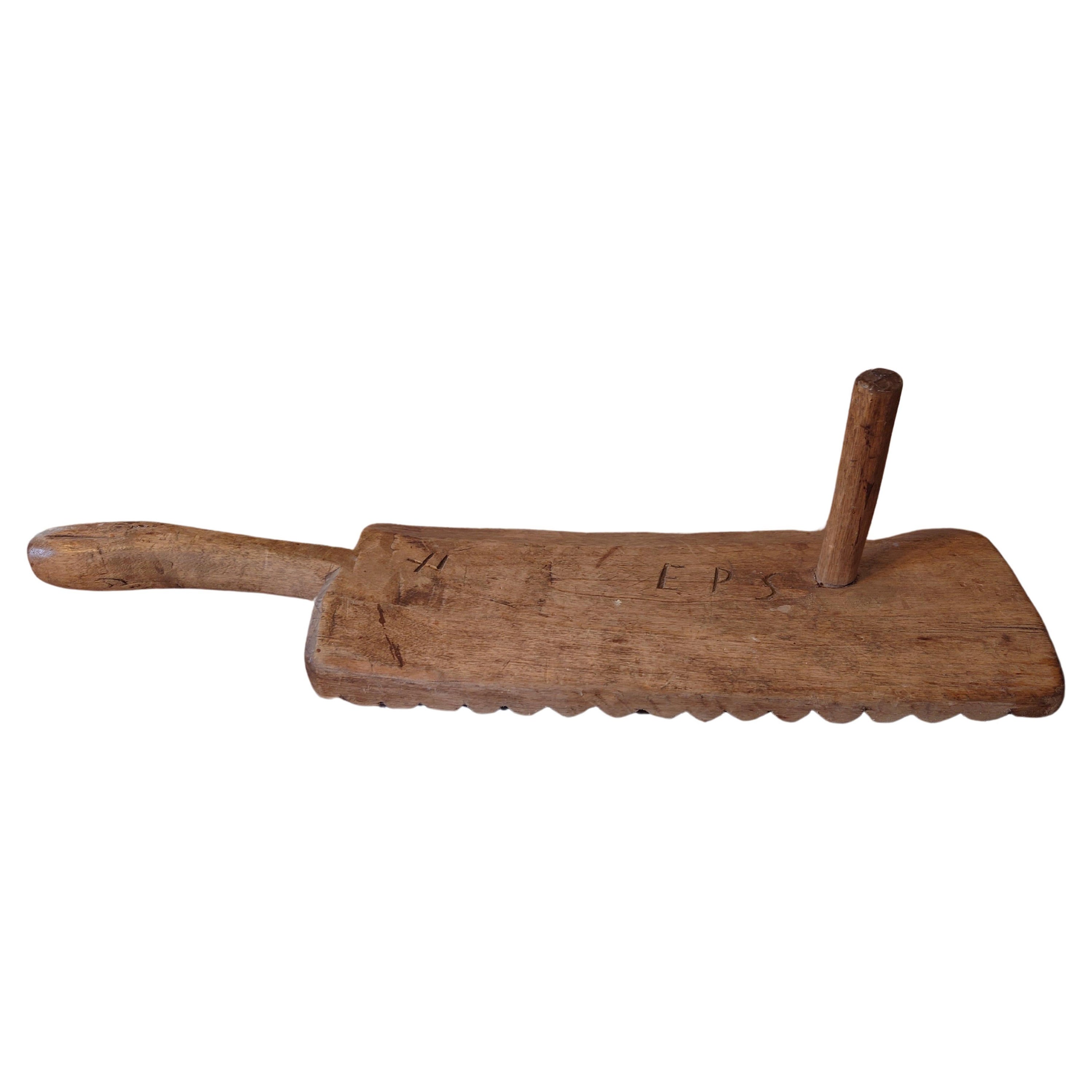 Rare 19th Century Swedish Solid wooden Wash Board for Washing Clothes Old For Sale