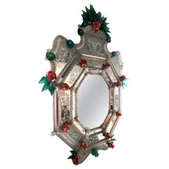 Murano mirror attributed to Flavio Poli Italy circa 1960 