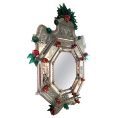 Murano mirror attributed to Flavio Poli Italy circa 1960