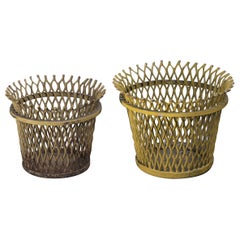 Pair of Mathieu Matégot flower pots