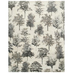 Forest Rug by Rural Weavers, Knotted, Wool, Bamboo Silk, 270x360cm