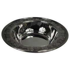 Tiffany American Modern Sterling Silver Grapevine Bowl