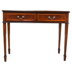 Antique Small Mahogany Banded Desk