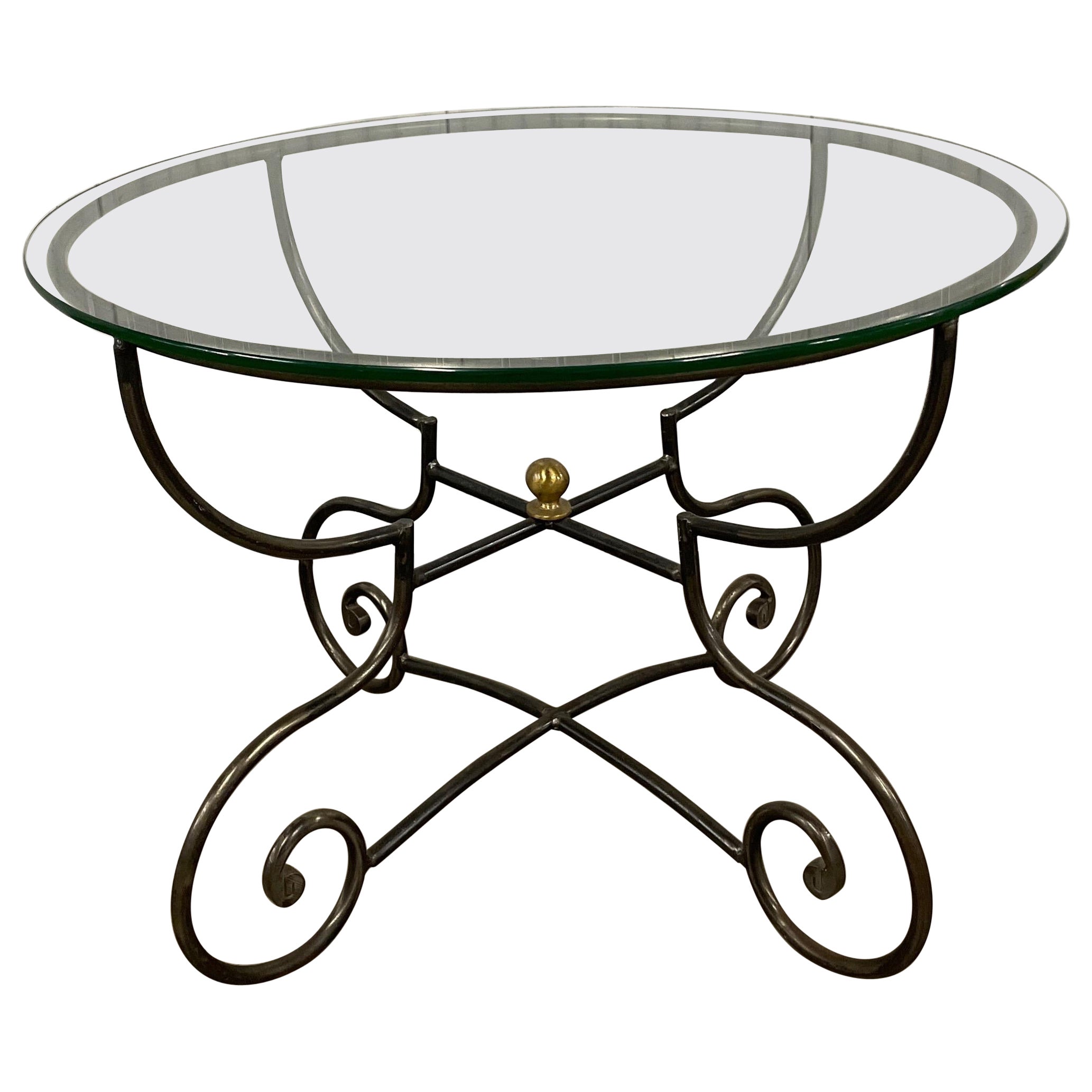 Country French Dining or Center Table by Pierre Deux For Sale