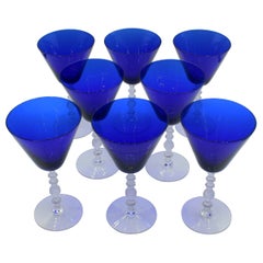 c. 1930s Set of Wine Goblets by Cambridge Glass Co.