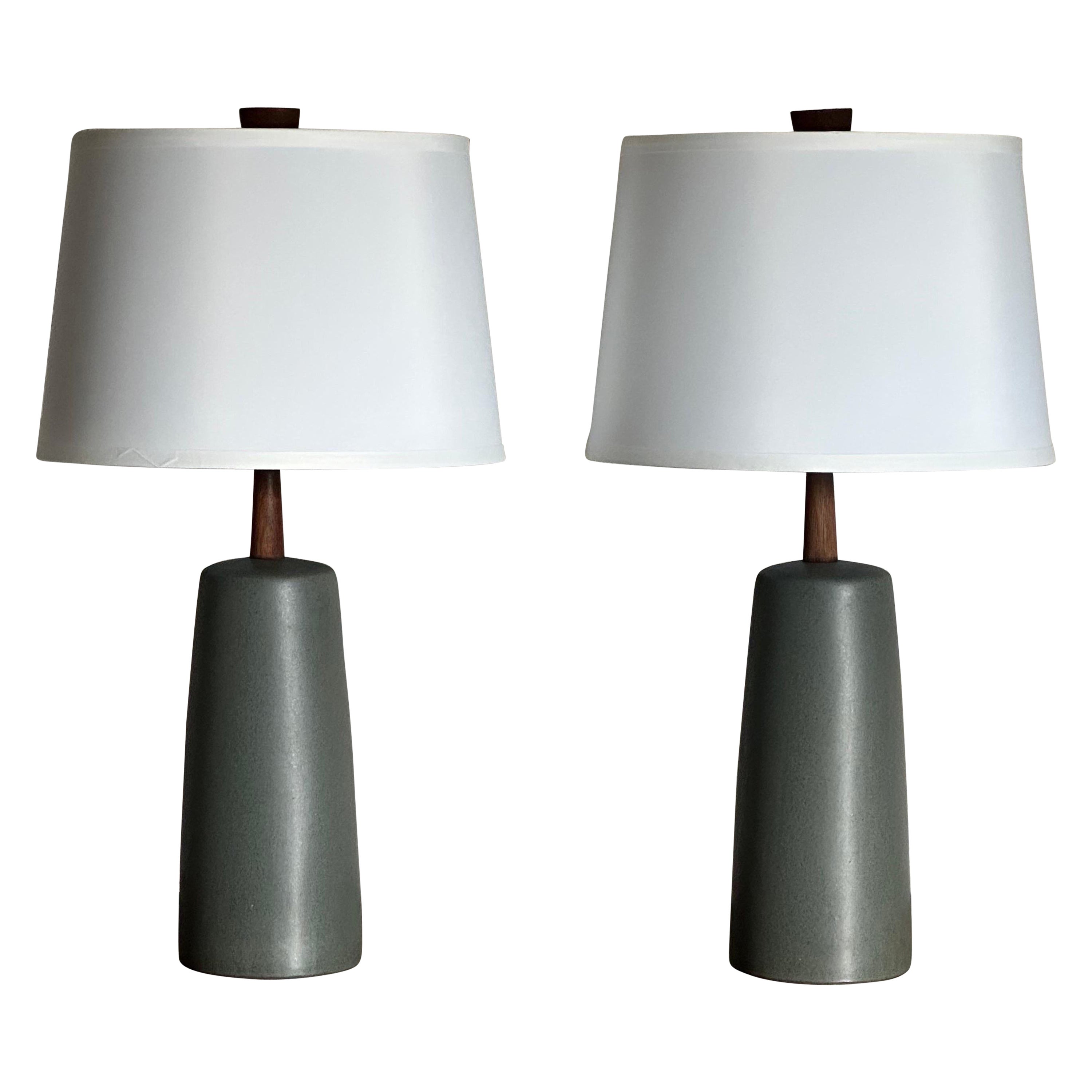 Martz Lamps by Jane and Gordon Martz for Marshall Studios, Ceramic Table Lamps