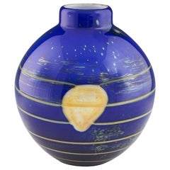 Jiri Suhajek Crystalex Flora Range Ball Vase Designed 1980
