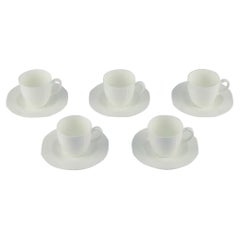 Laureto Weiss, Heinrich, Villeroy & Boch, Joop.  Five coffee cups with saucers.