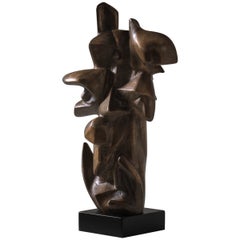 Abstract Bronze sculpture by Dino Paolini