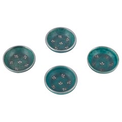 Wilhelm Kåge per Gustavsberg. Set di quattro piccole ciotole in ceramica ARGENTA