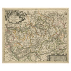 Antique Map of the Nassau Region in Western Germany