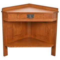 Stickley Mission Oak Arts & Crafts Corner Cabinet