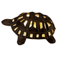 Vintage Ceramic turtle lamp Agnes Escala 1970 