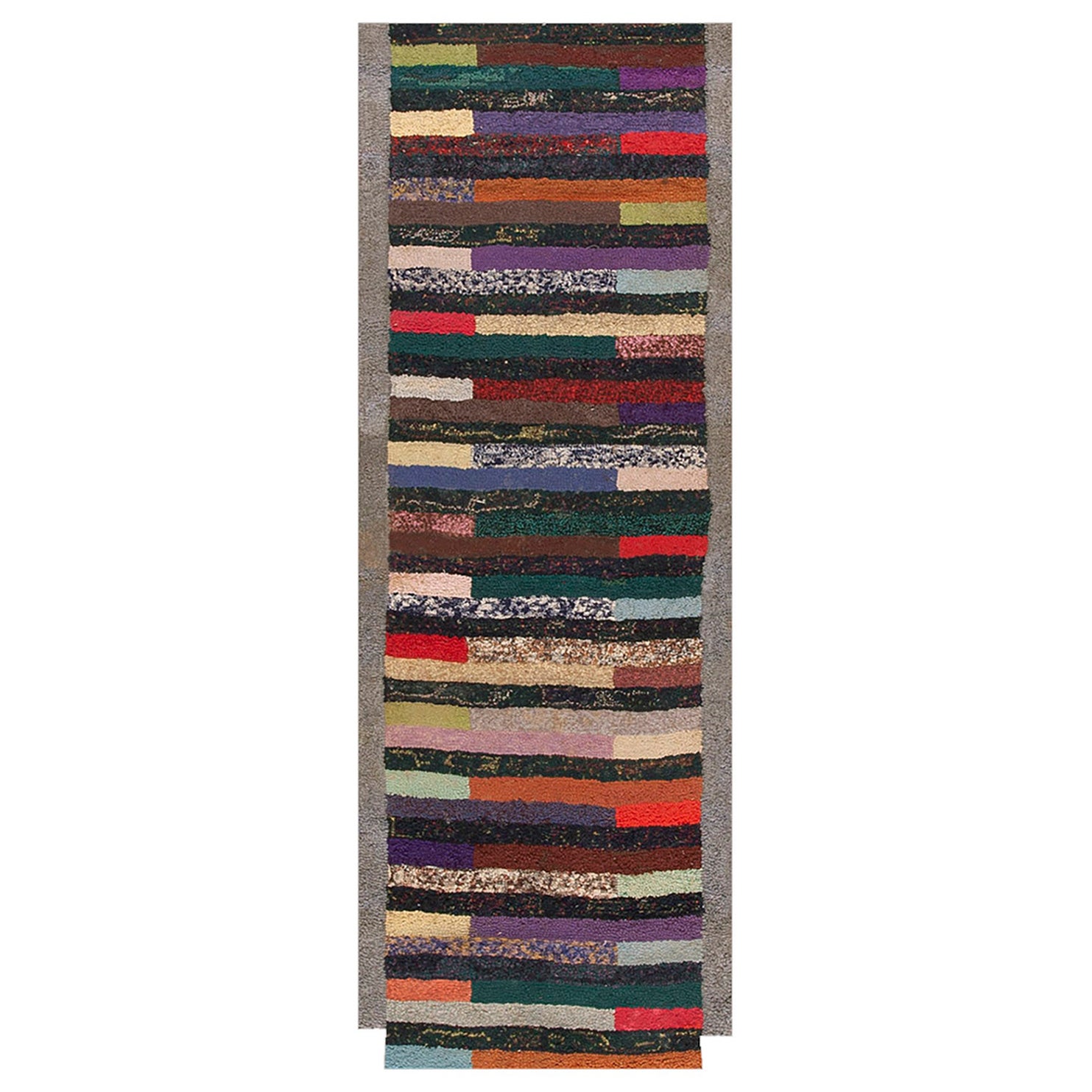 Antique American hooked Rug 2' 3" x 6' 4"
