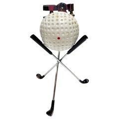 Mid Century Modern Novelty Pro Golf Ball Table Desk Lighter
