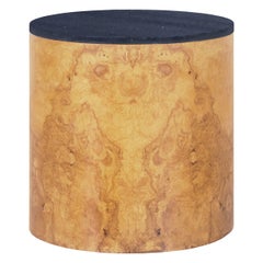 Mesa auxiliar "Drum" Vintage Burl Wood de Paul Mayen para Habitat International
