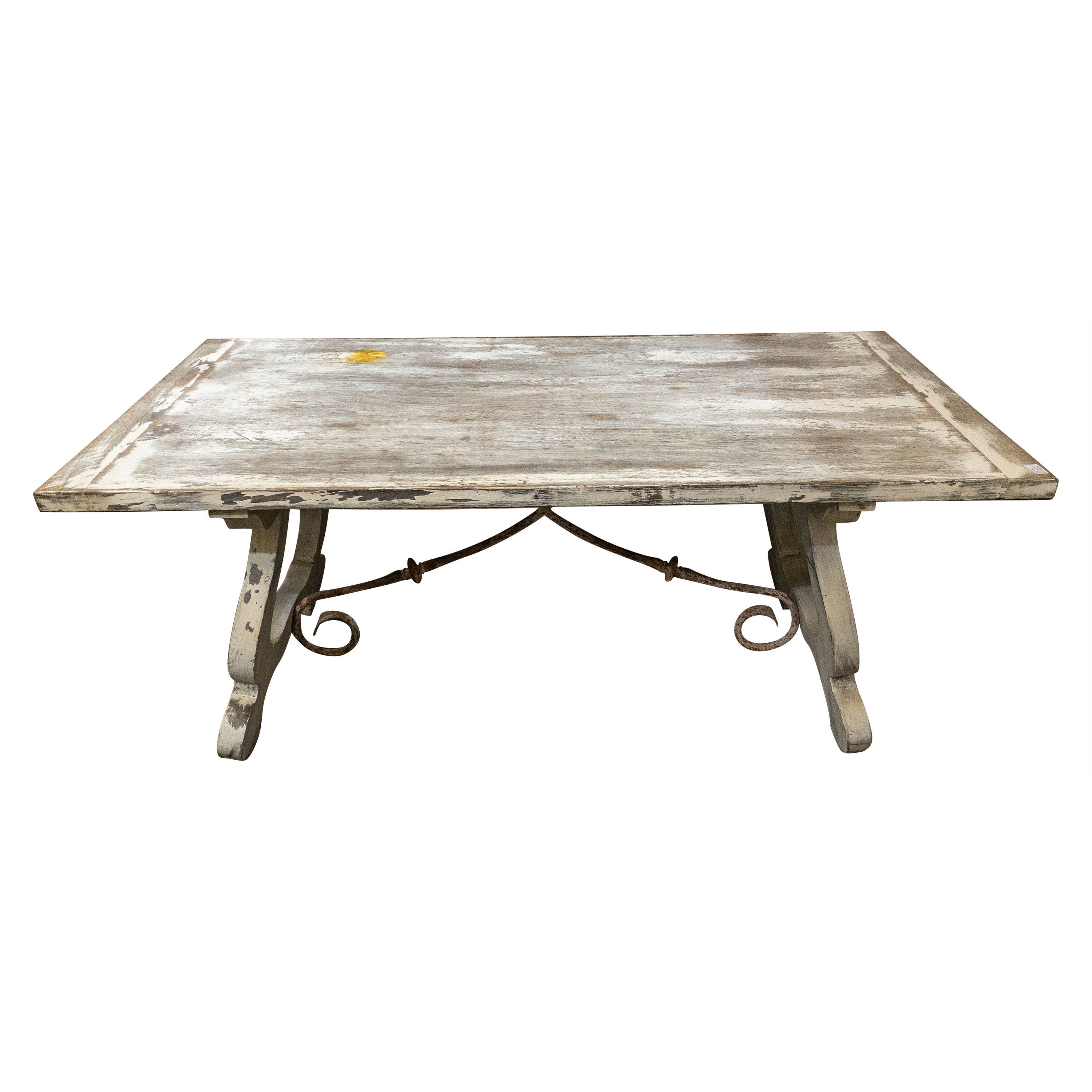 Late 19th Century Painted Dining Table For Sale