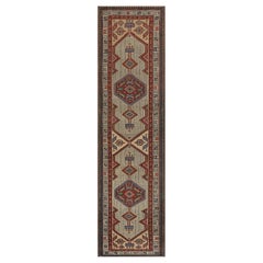 Hand-Knotted Antique Persian Serab Runner