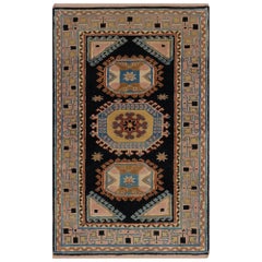 Vintage Traditional Hand-Knotted Wool Turkish Rug