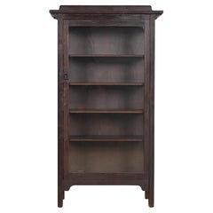 Stickley Brothers Style Mission Oak Arts & Crafts Bookcase Cabinet, Circa 1900