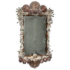 Ornate Handmade Shell Encrusted Mirror by Atelier MVM