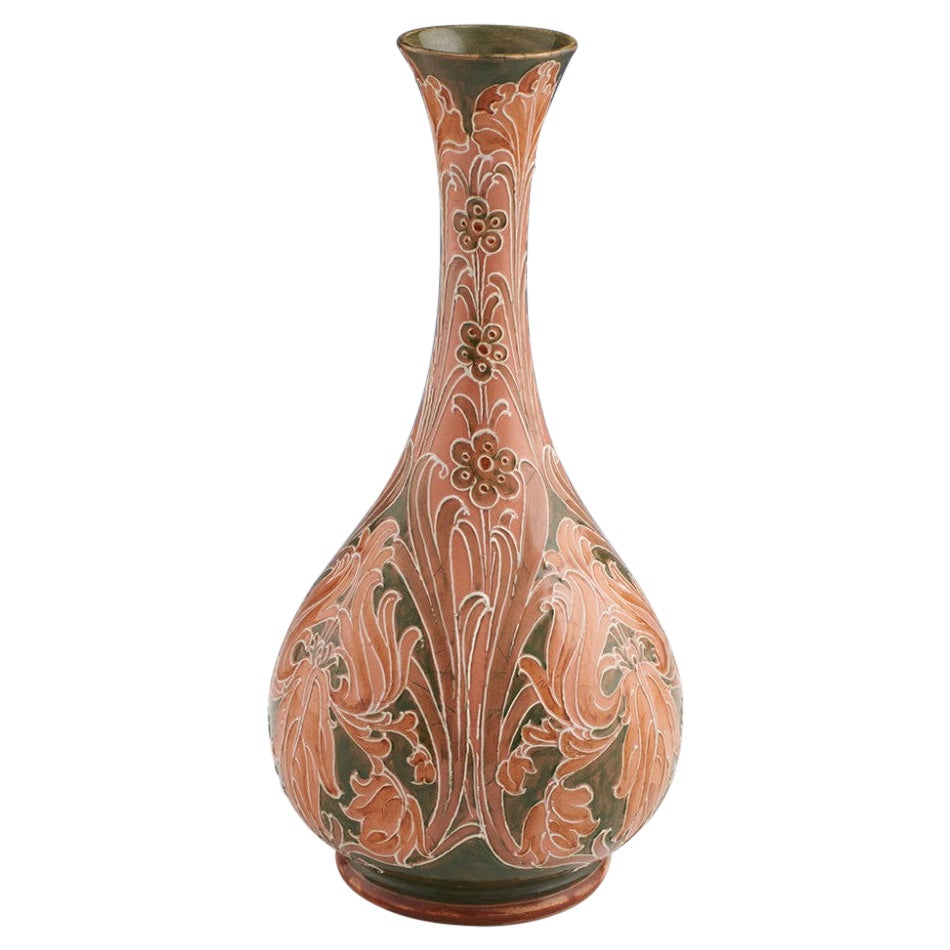 James Macintyre Florian Ware Vase Designed by William Moorcroft c1900