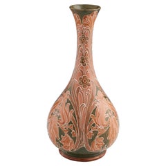 Antique James Macintyre Florian Ware Vase Designed by William Moorcroft c1900