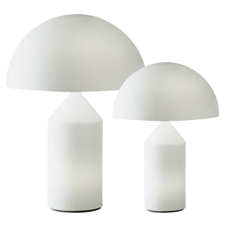 Set of 'Atollo' Glass Table Lamp Designed by Vico Magistretti for Oluce For Sale