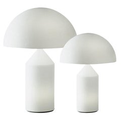 Set of 'Atollo' Glass Table Lamp Designed by Vico Magistretti for Oluce