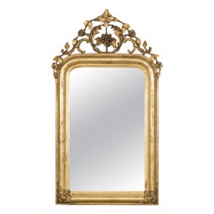 Used French 19th C Louis Philippe Mirror with Foliage and Grape Motifs