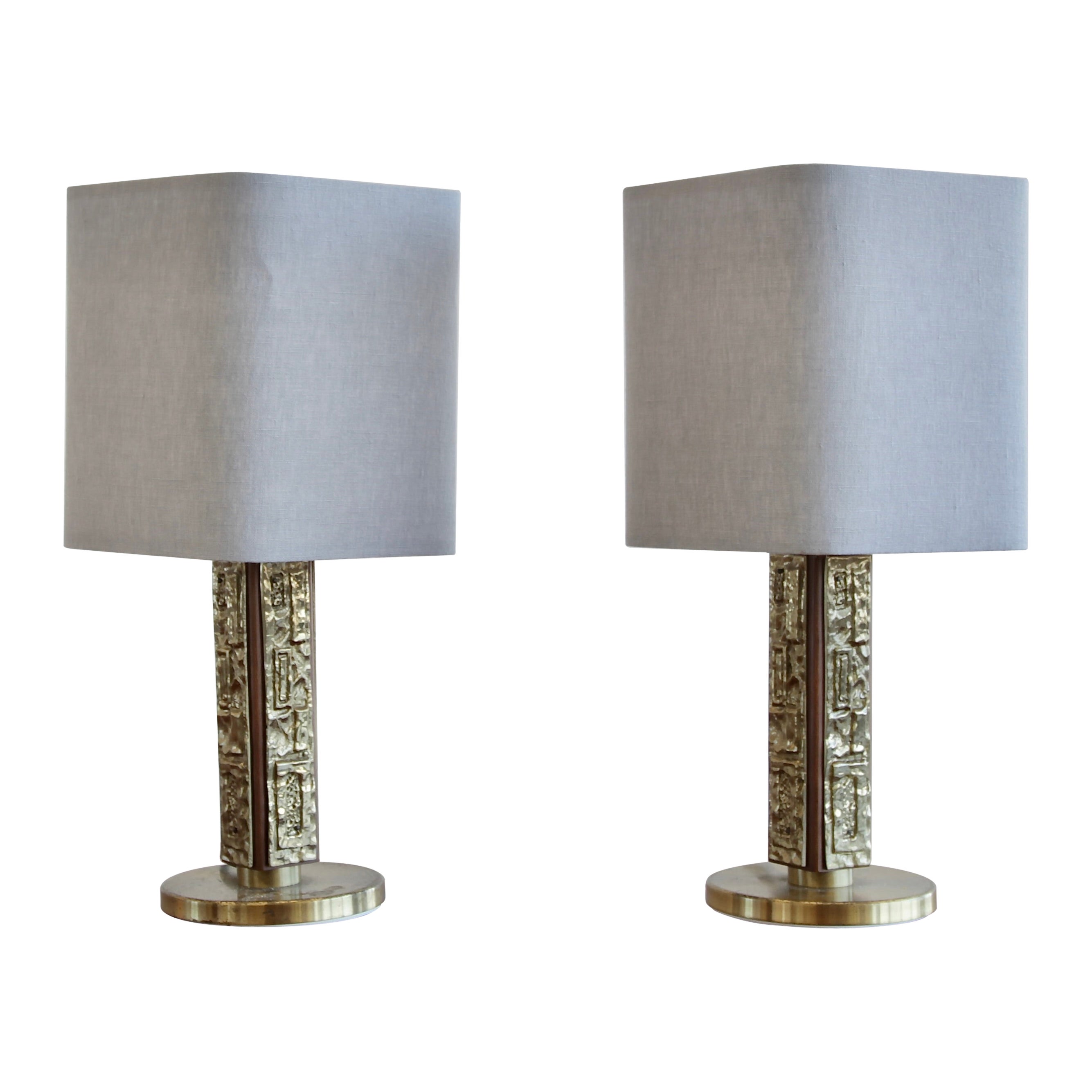 PAIR of Table Lamps by Angelo BROTTO, 1960s